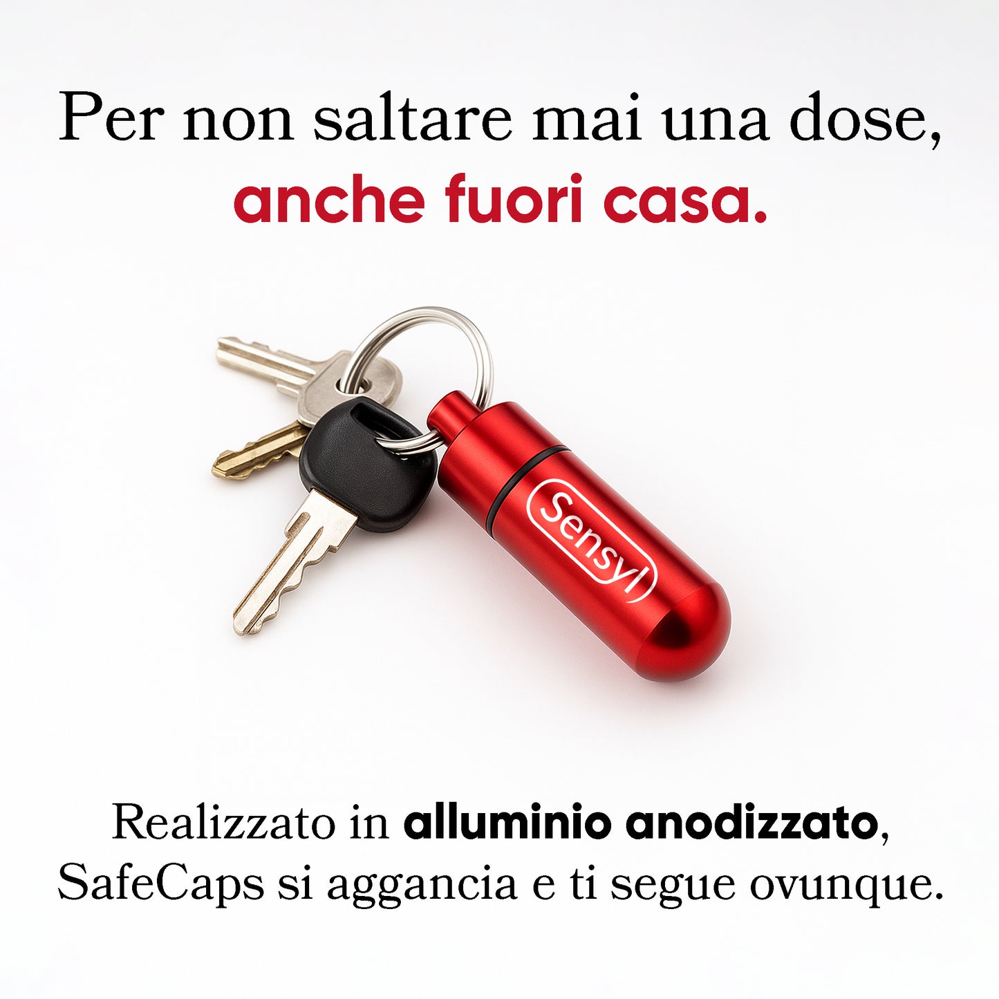 Portachiavi SafeCaps™ OMAGGIO